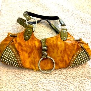 Brown and taupe bling purse. The brand is blew elegance